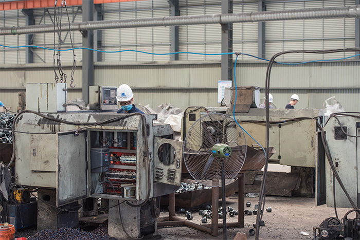 江油网架配件-锥头加工车间